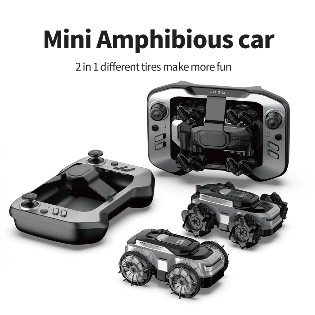 Mini Amphibious Stunt RC Car 2.4GHz | Water & Land 360° Flip Remote Control Car
