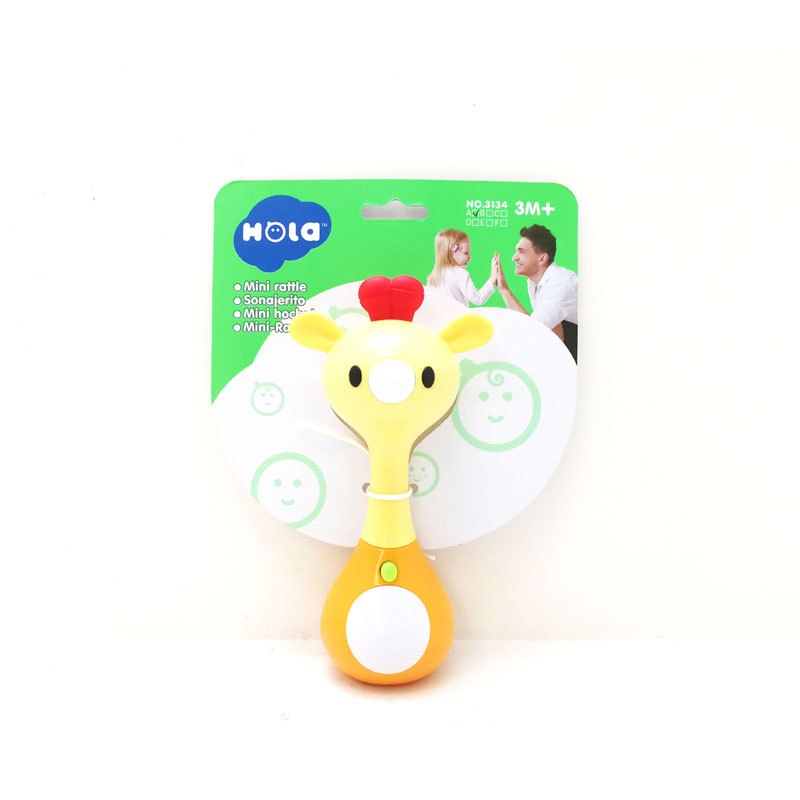 Animal Mini Rattle Set With Lights & Sounds (Pack of 6)