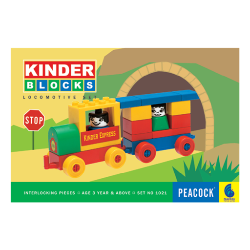 Kinder Block Locomotive Set (Multicolor)