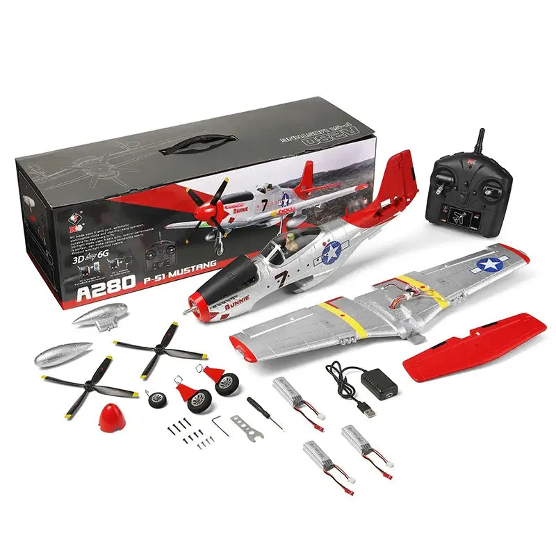 WLTOYS XK P51 Mustang 6G/3D Brushless RC Plane