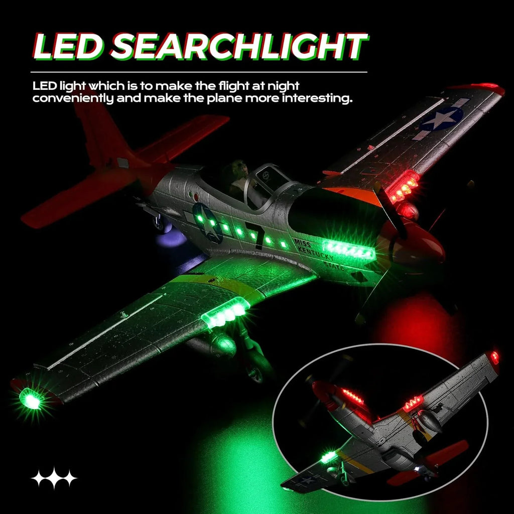 WLTOYS XK P51 Mustang 6G/3D Brushless RC Plane