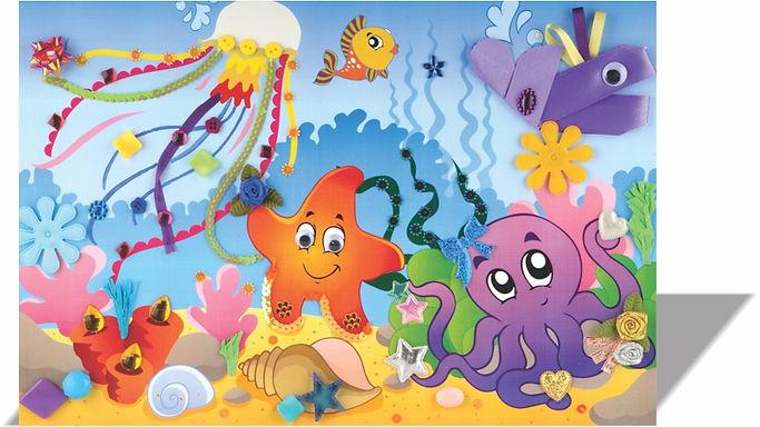 Kids Art Craft Toys Picture Crafting DIY Kit