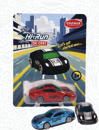 HI Run Die Cast Pull Back Car Model -2  (Multicolor)