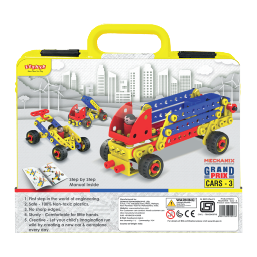 Plastic Mechanix Cars-3 | STEM Educational Toys