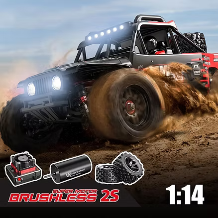 MJX Hyper Go 14209 V2 RC Car 4WD 1/14 Brushless Motor Desert Racer India