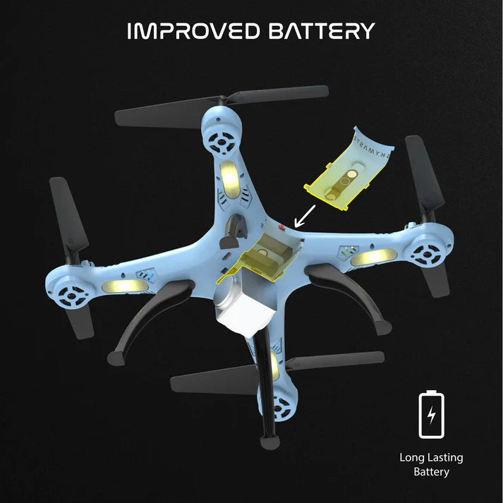 Skymaster Pro Drone with 720p HD Camera- Navy Blue