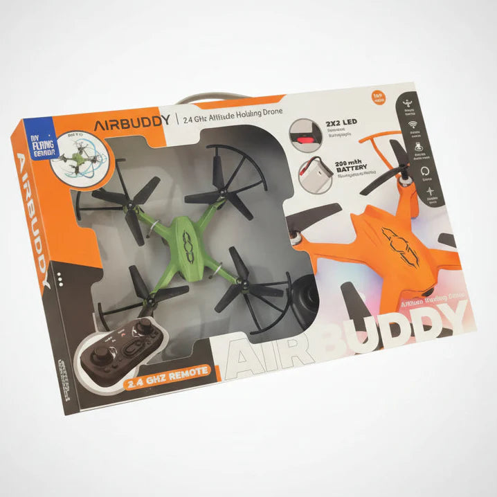 Air Buddy 2.4 Ghz Altitude Holding Drone (Green)