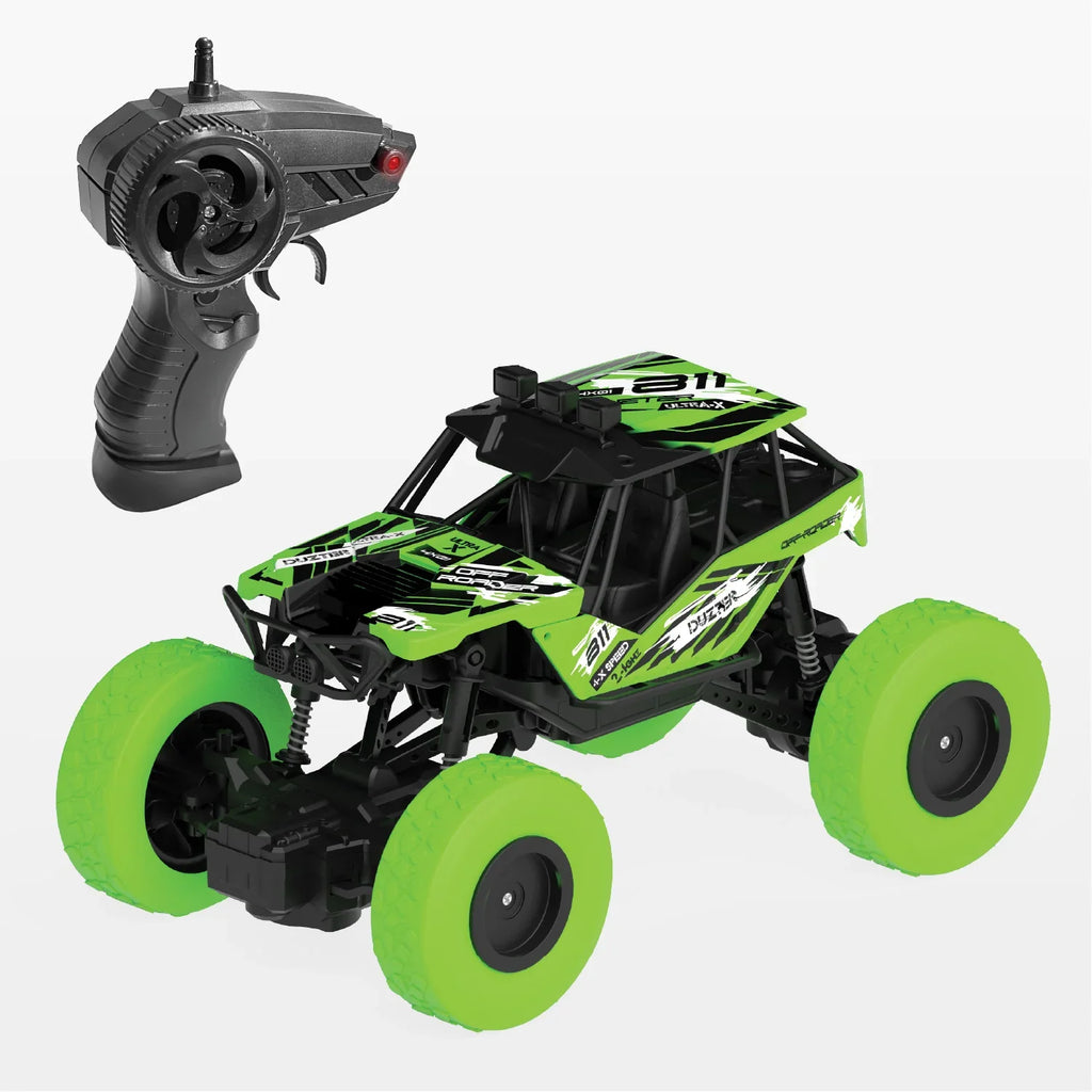 DUZTER- Rechargeable Remote Controlled Racing Rc Car- Green
