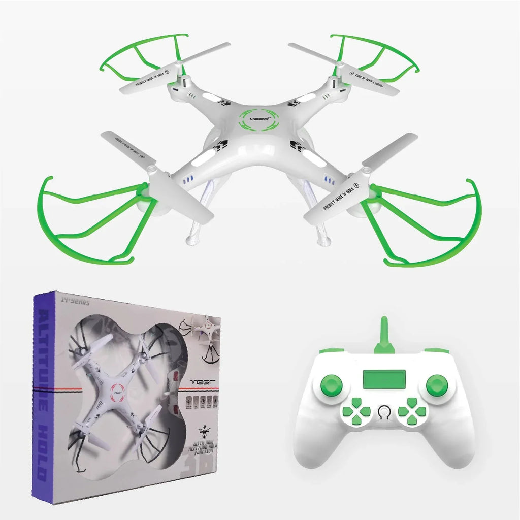 VEER 360-GREEN Altitude Holding Drone-Double Battery Double Fun